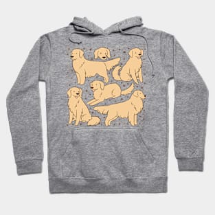 Cute golden Retriever art Hoodie